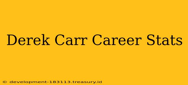 Derek Carr Career Stats