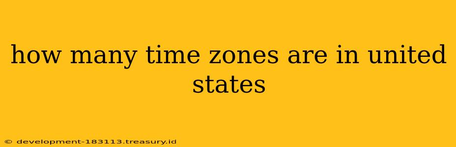 how many time zones are in united states