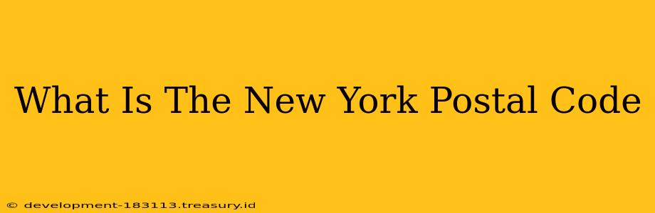 What Is The New York Postal Code